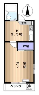 オクセェイ中平井【1階】の間取り