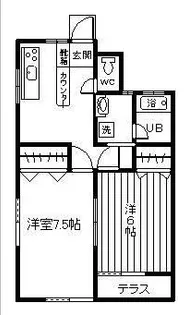 第二丸大アパート【1階】の間取り