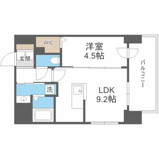 プライマル札幌桑園 旧:サムティ桑園レジデンス【10階】の間取り