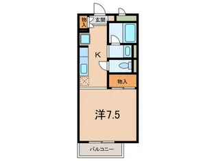 メゾン岡本【1階】の間取り