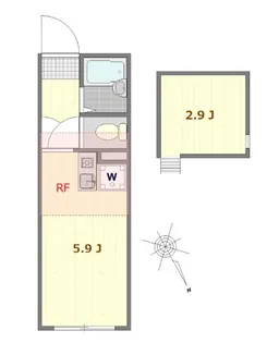マーレ八広【3階】の間取り