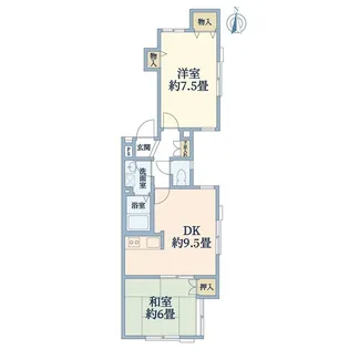 フェリース鎌倉【1階】の間取り