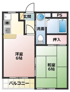 カワイマンション【1階】の間取り