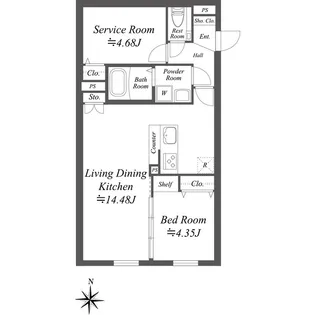 SOLASIA residence世田谷代田の間取り