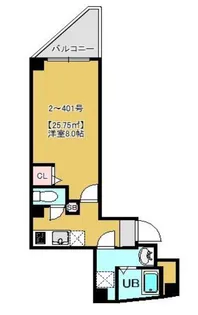 AQUAS Will 浅草【4階】の間取り