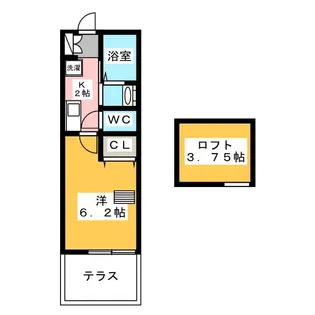 メープルパークサイド【1階】の間取り
