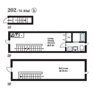 フォンス仲六郷Iの間取り