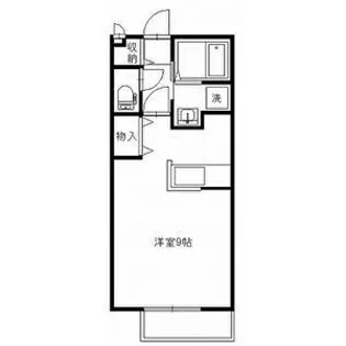 アンソレイエF【1階】の間取り