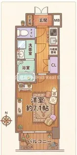 オーキッドレジデンス新大阪【11階】の間取り