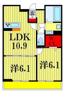 エスポワール【1階】の間取り