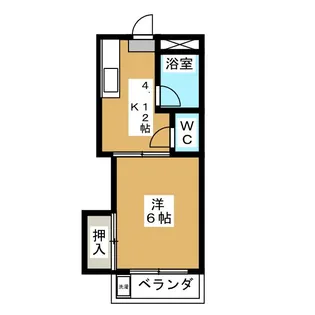 パレーシャル【3階】の間取り