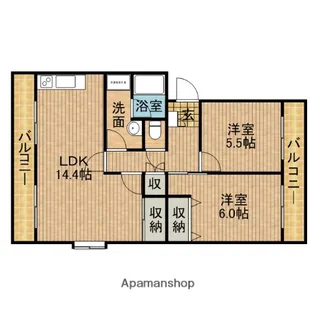 サニーコート【2階】の間取り