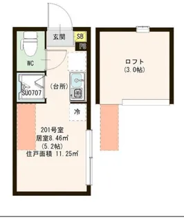プルミエール板橋本町【1階】の間取り