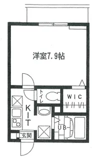 スプリングライフ・千川【1階】の間取り