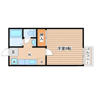 ネッスル青葉【2階】の間取り