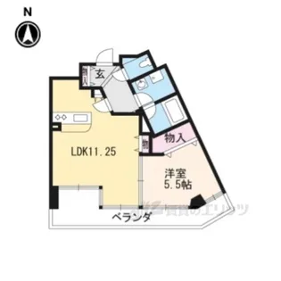 エクセルコート京都五条坂【5階】の間取り