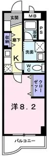 アクアメゾン【4階】の間取り
