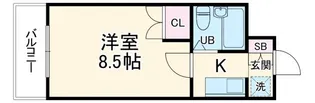 中沢シティハイツガーデン【1階】の間取り