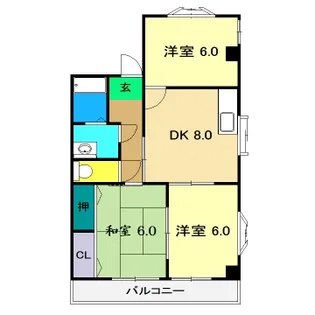 あざみのスクエア【2階】の間取り