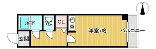 プリエ南船場【5階】の間取り