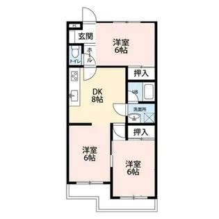 ウィステリア藤【2階】の間取り