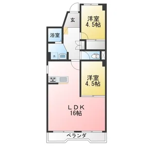 プラザフェニックス村松苑【8階】の間取り