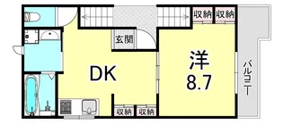 サンマリン川原【2階】の間取り