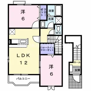 アヴァンティ黒井【2階】の間取り