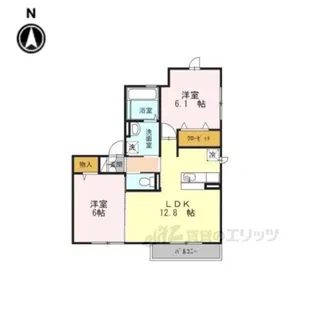 デラッセ真美ケ丘【2階】の間取り