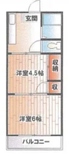 第1 光ハイツ【2階】の間取り