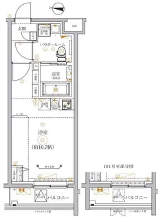 RELUXIA中野江古田【1階】の間取り