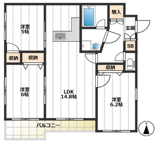 コープ成増【4階】の間取り