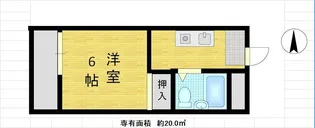 ヴィラ矢杉末広【2階】の間取り