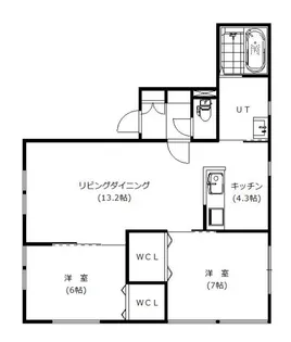 シュシュメゾン【1階】の間取り