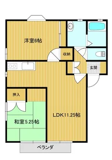 スペーリオ1【2階】の間取り