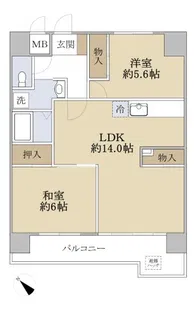 ヒューセット飯田【4階】の間取り