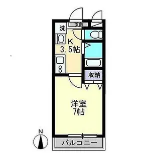 クレセント富町【1階】の間取り