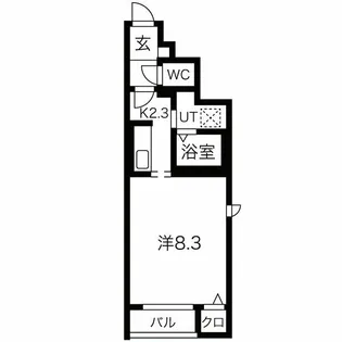 上野ハイツ【1階】の間取り