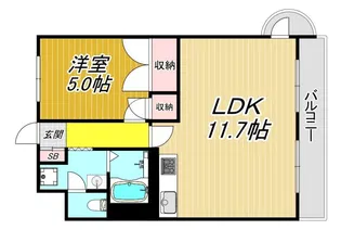 カーサミソノ【3階】の間取り