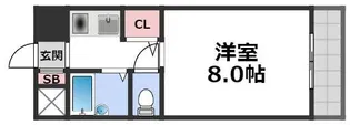 ドゥリーム新今里【3階】の間取り