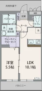 ザ・ハウス2【1階】の間取り