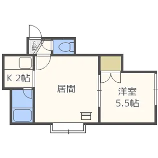 クヴァルチーラ53【2階】の間取り