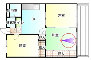 ファミールハイツくら【2階】の間取り