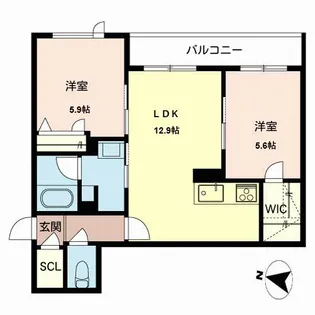 シャーメゾン千本【3階】の間取り