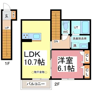 プロヌーブ和【2階】の間取り