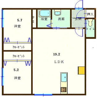 Axis千石町【1階】の間取り