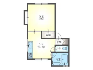 カトレアK【2階】の間取り