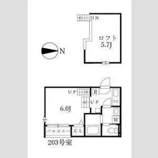 ダフォディル【2階】の間取り