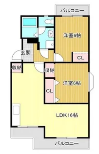 サンパーラ松本【3階】の間取り