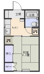 しげる荘【1階】の間取り